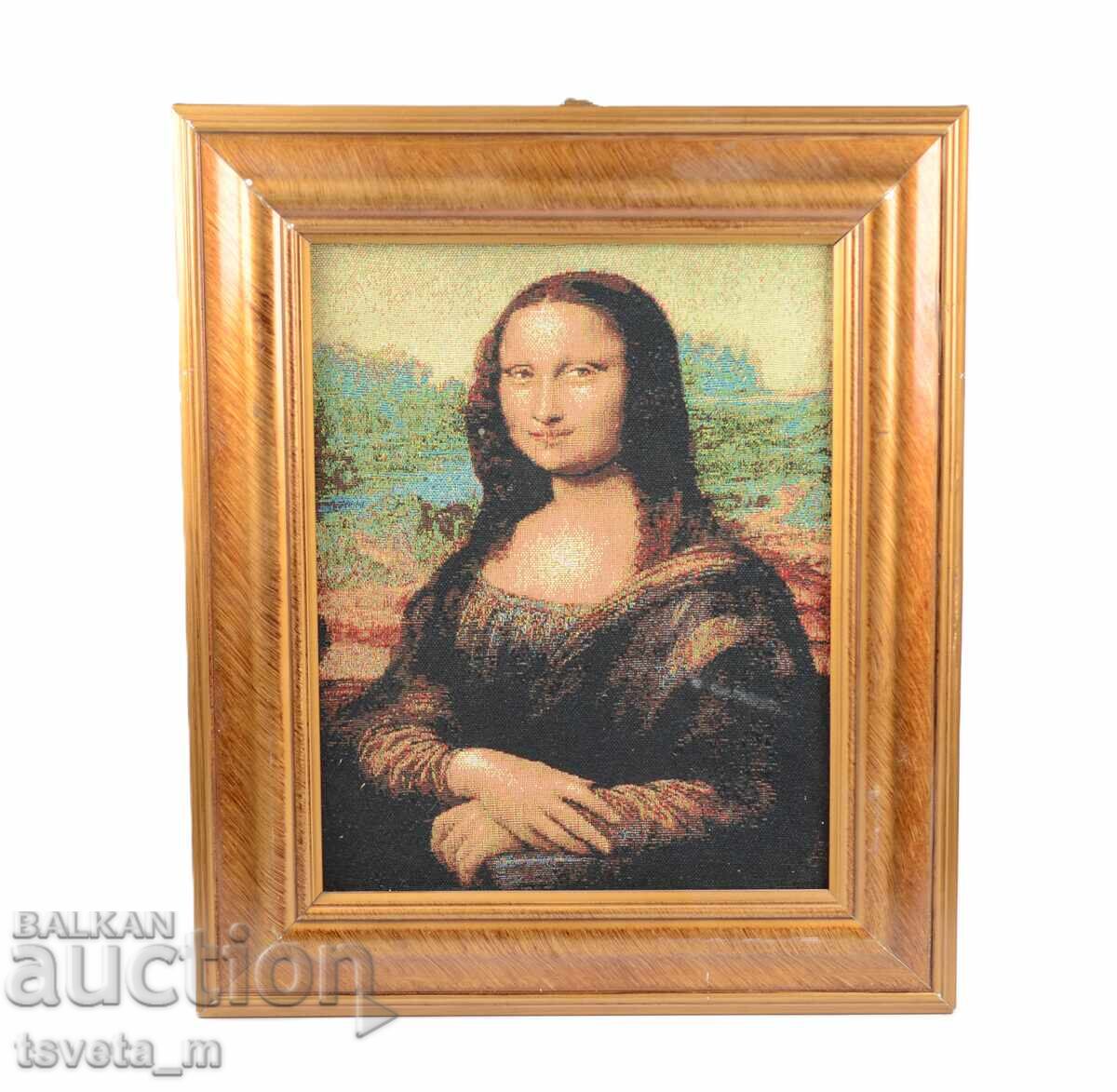 Machine-woven tapestry with a reproduction of the "Mona Lisa" with price € 9.00 | 17.60 BGN