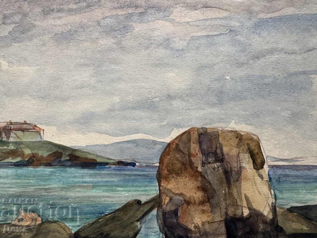 Delivery of Masterful watercolor 1965