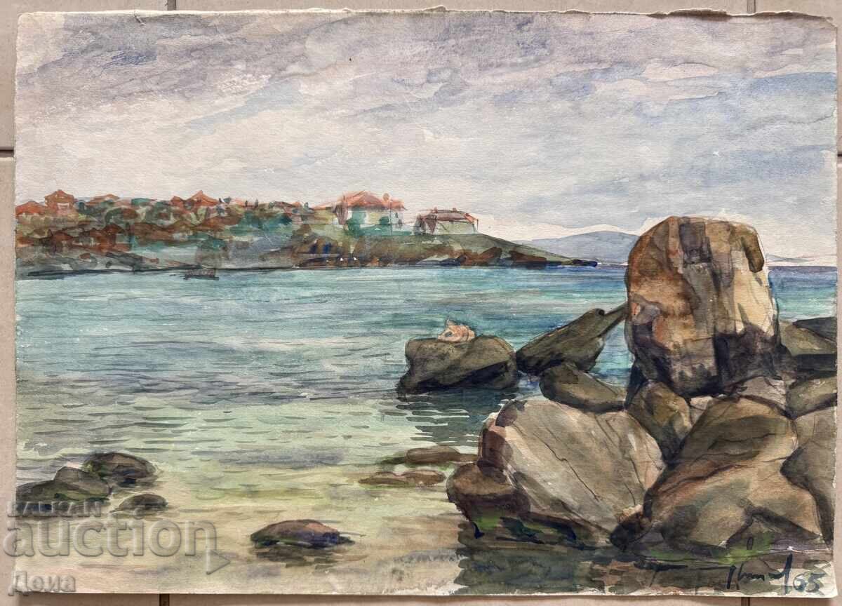 Masterful watercolor 1965