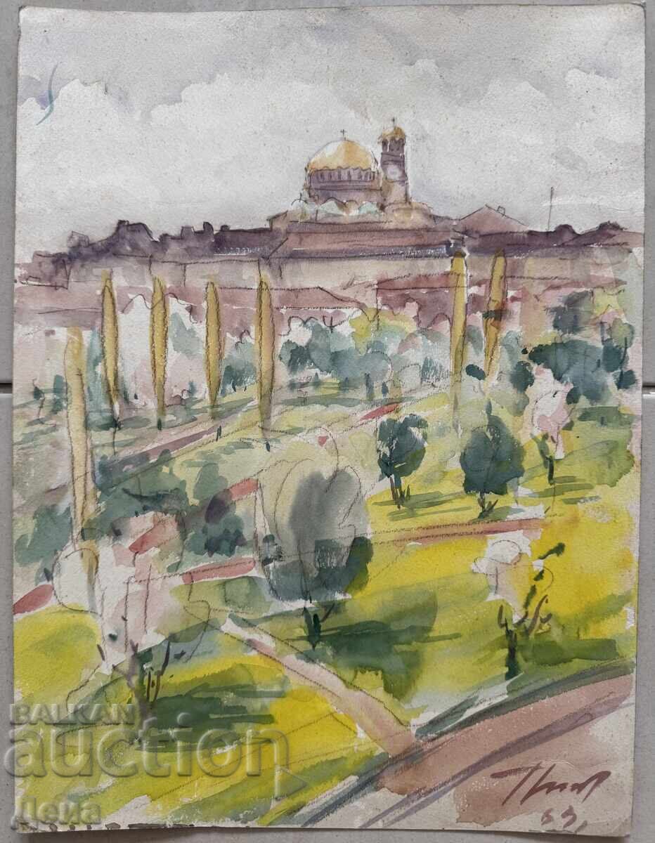 Masterful watercolor 1963