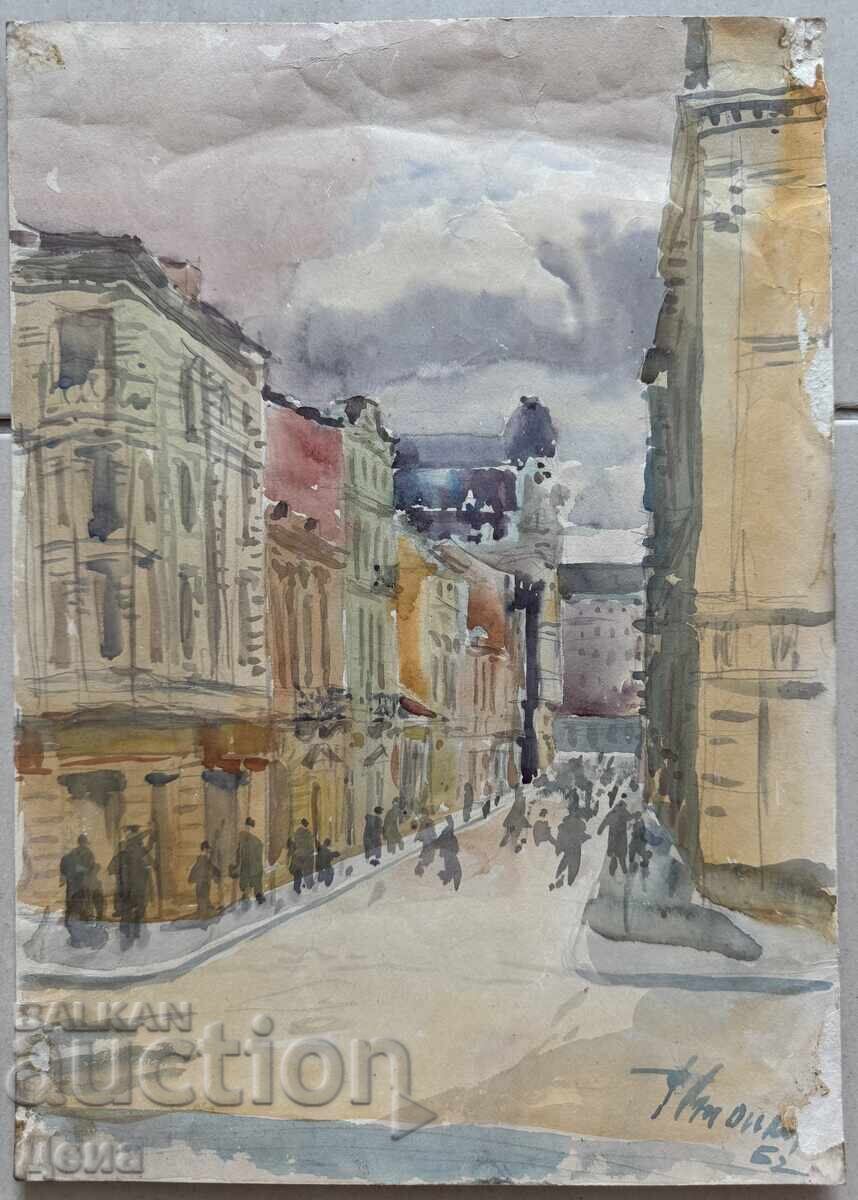 Майсторски акварел 1962г