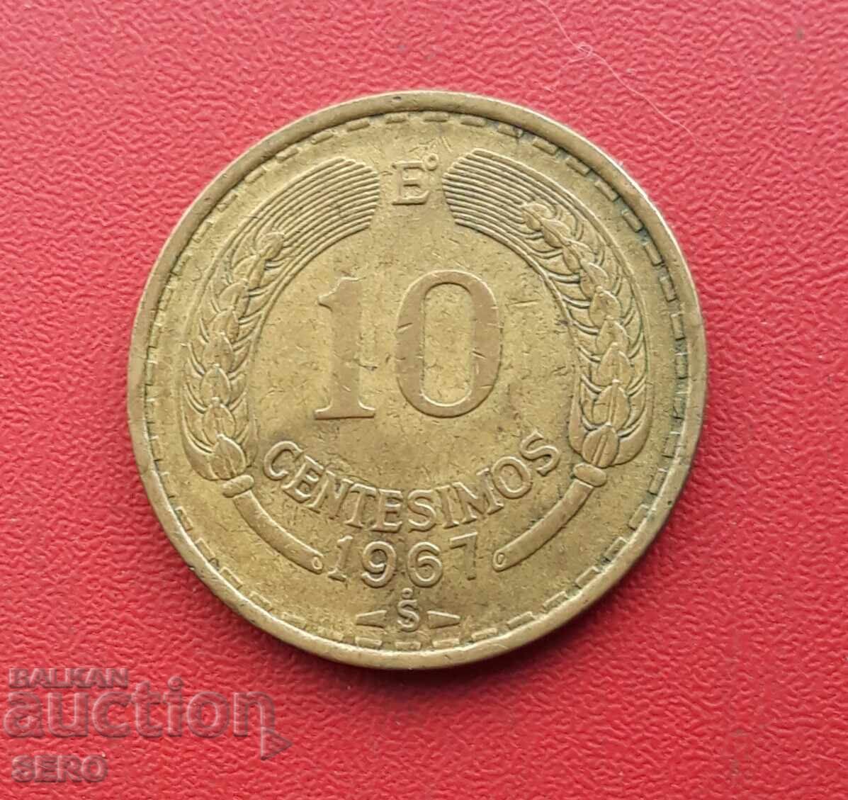 Чили-10 цента 1967