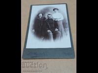 Fotografie-Poză veche-Carton-MILITAR