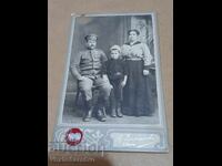 Fotografie-Poză veche-Carton-MILITAR