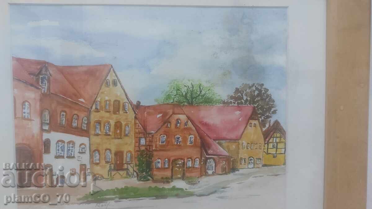 Livrarea Nr. 5827 tablou vechi cu ramă