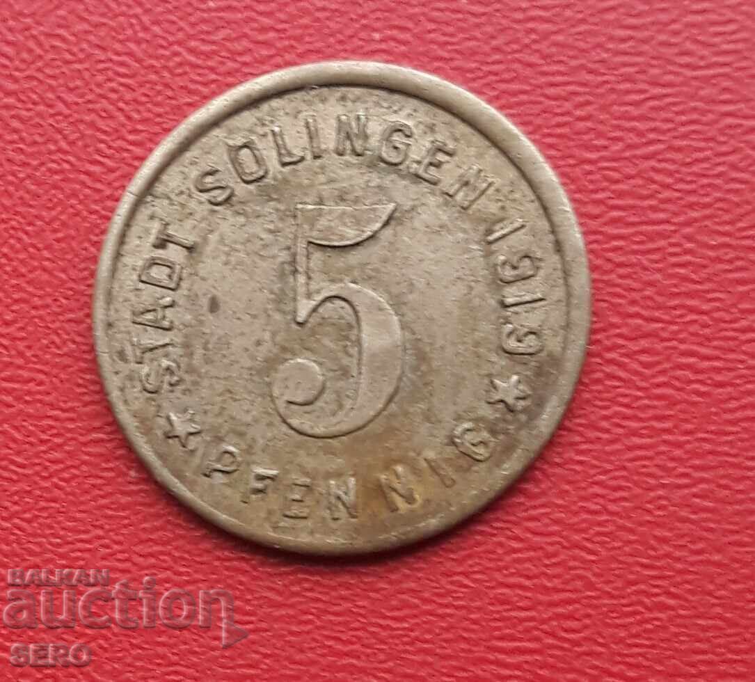 Germania-S.Rhine-Westfalia-Sollingen-5 Pfennig 1919