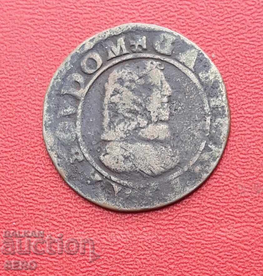 Franța-Burgundia-Dombes-Gaston de Orleans-două tornese
