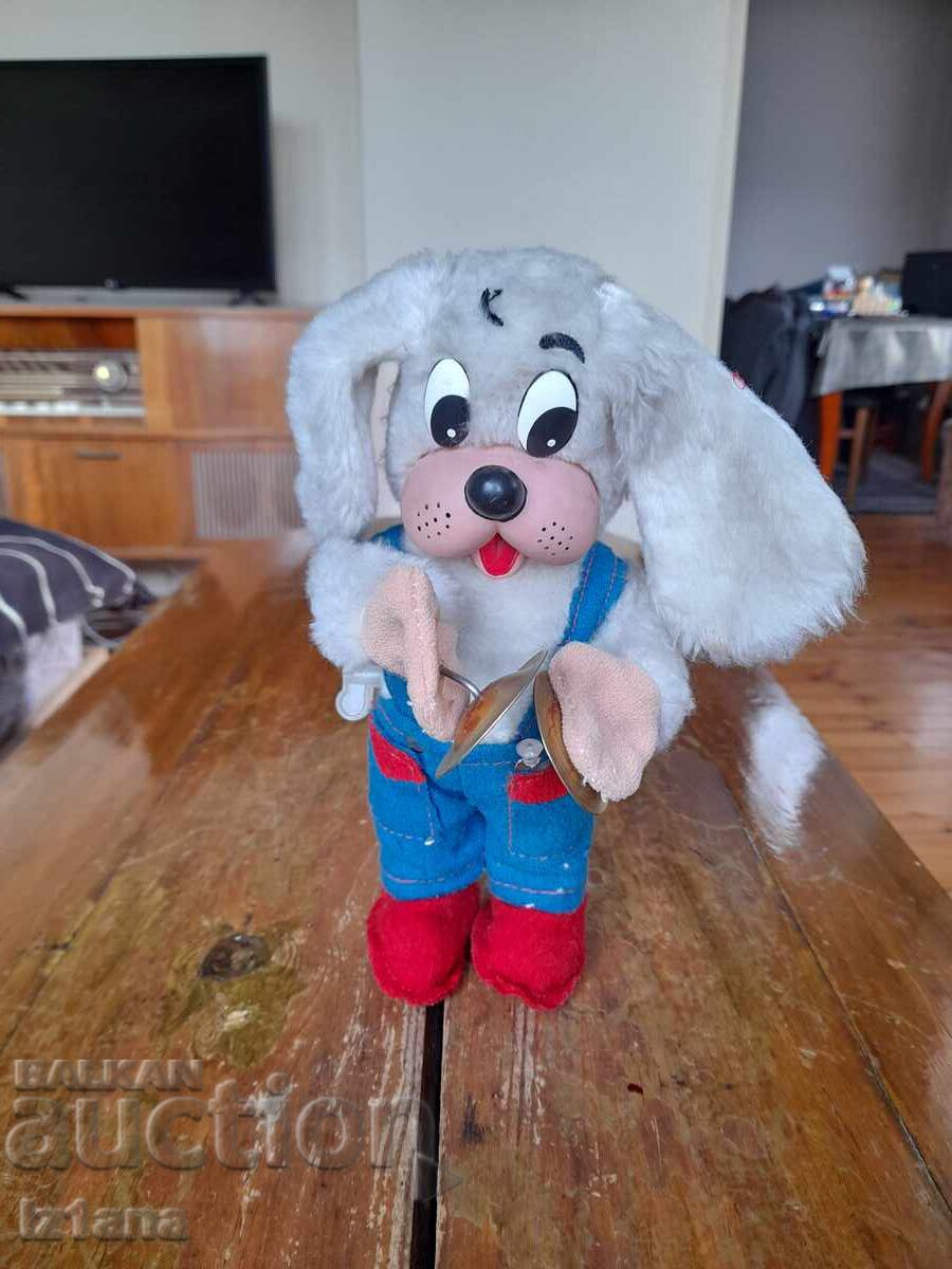Vintage mechanical dog doll