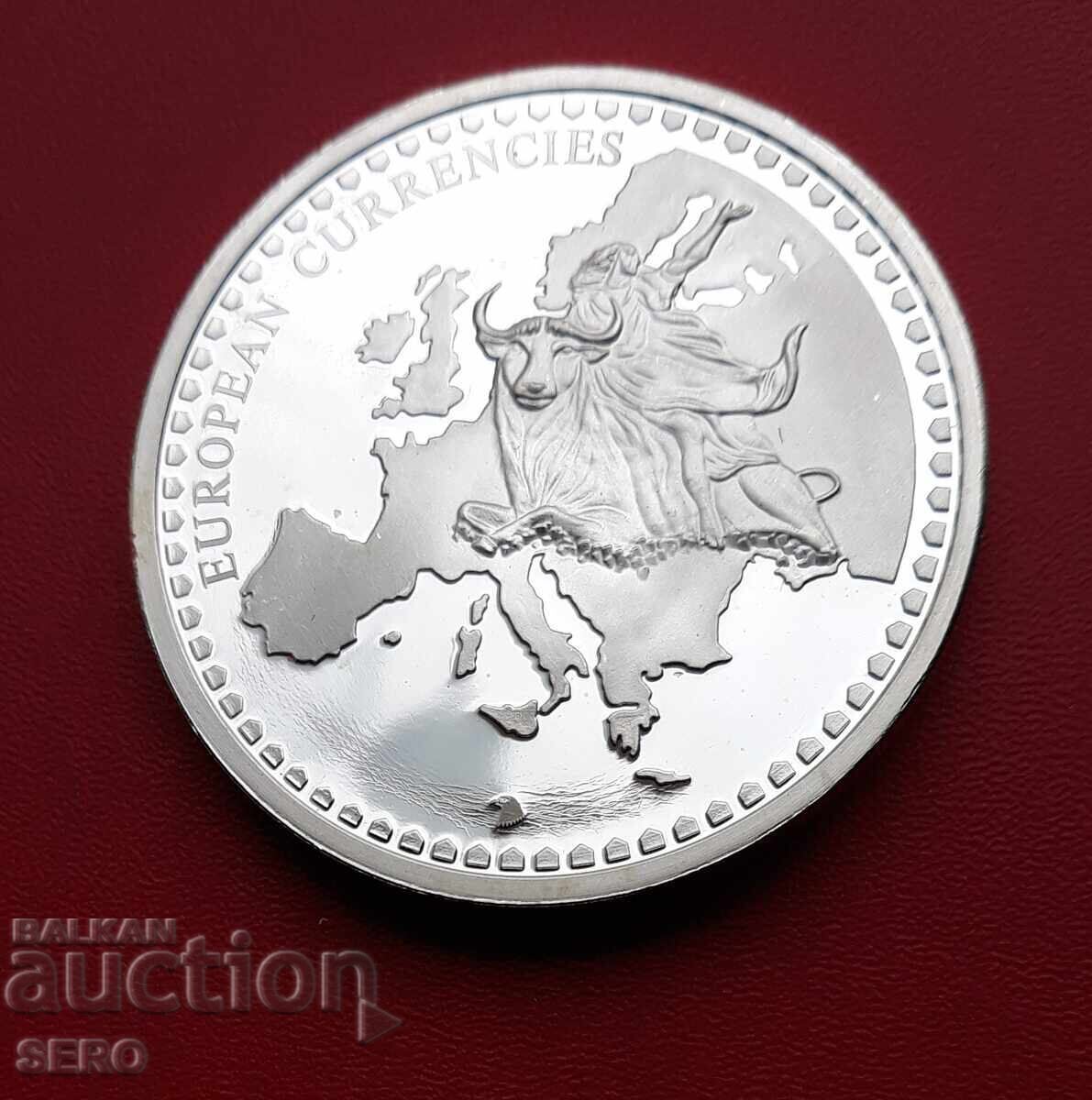 Медал-Европейски съюз-Германия с монета 1 марка 1990 с цена € 2.00 | 3.91 лв.