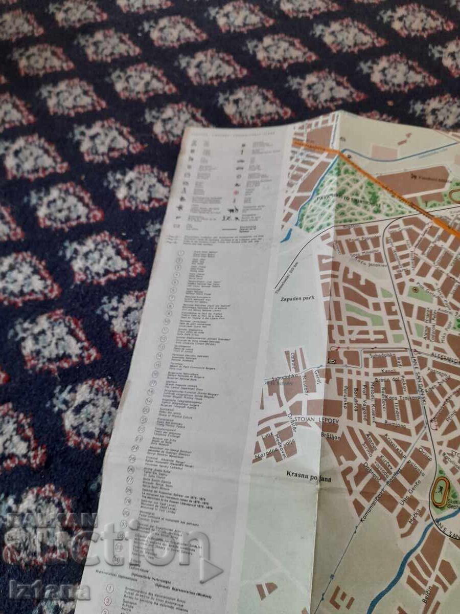 Auction  Old map of Sofia