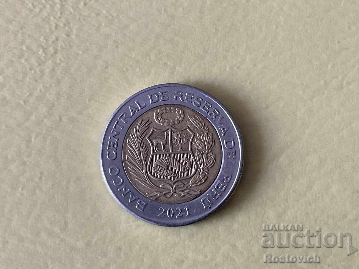 Peru 2 new soles 2021 with price € 3.33 | 6.51 BGN