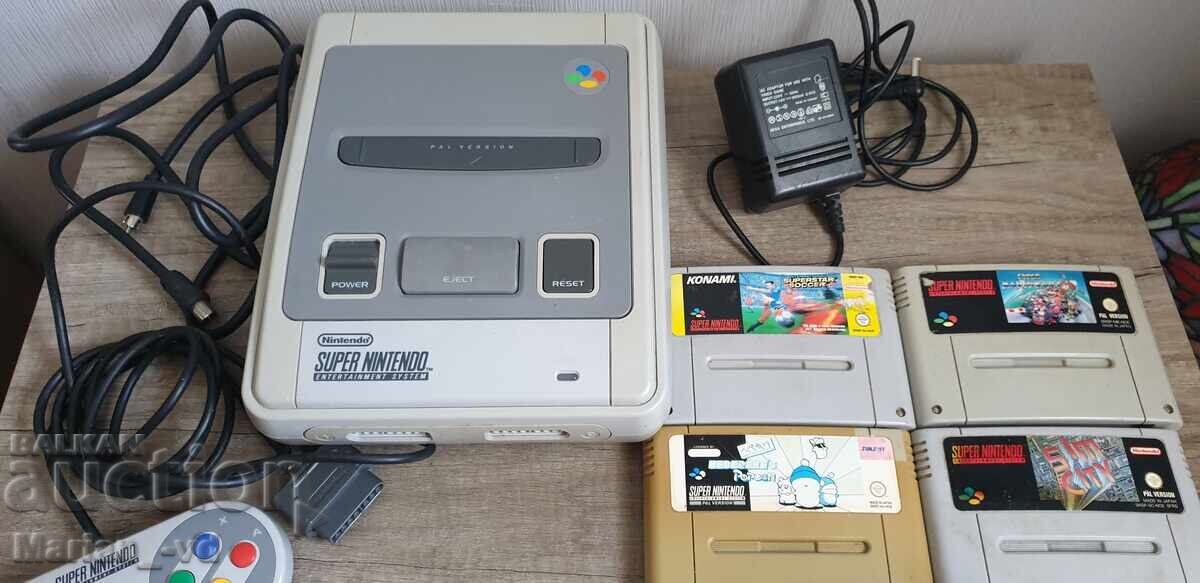Consolă Super Nintendo cu patru dischete - 7