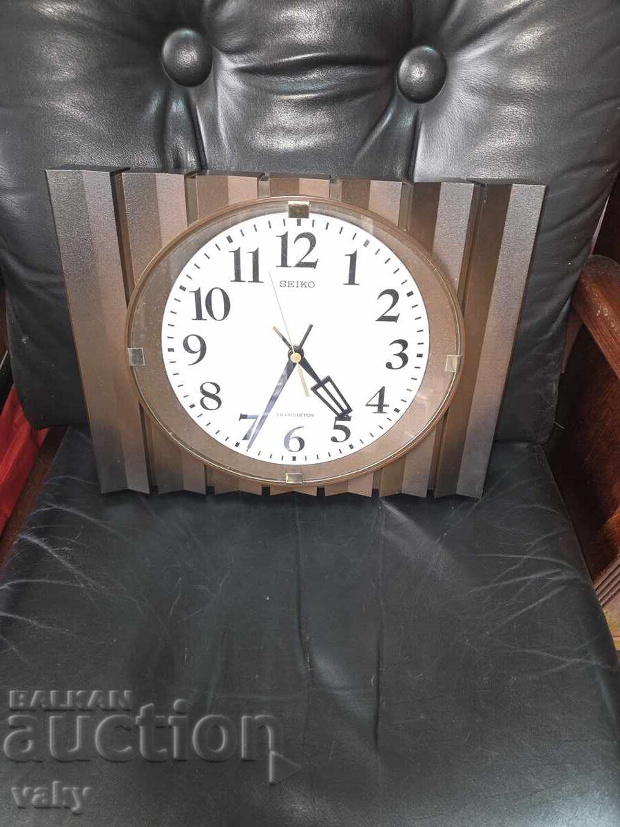 Licitație Ceas de perete cu cuarț SEIKO anii '70 CORECOM funcțional