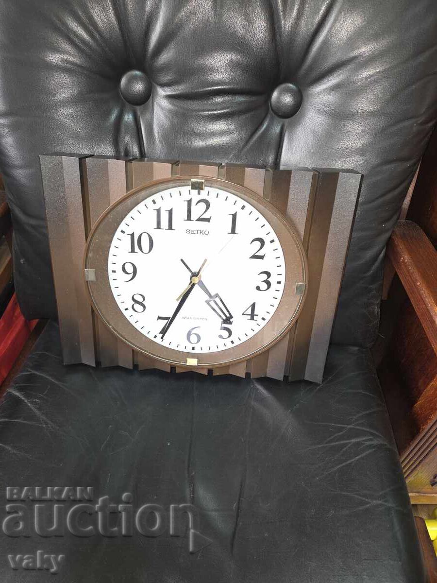 Livrarea Ceas de perete cu cuarț SEIKO anii '70 CORECOM funcțional