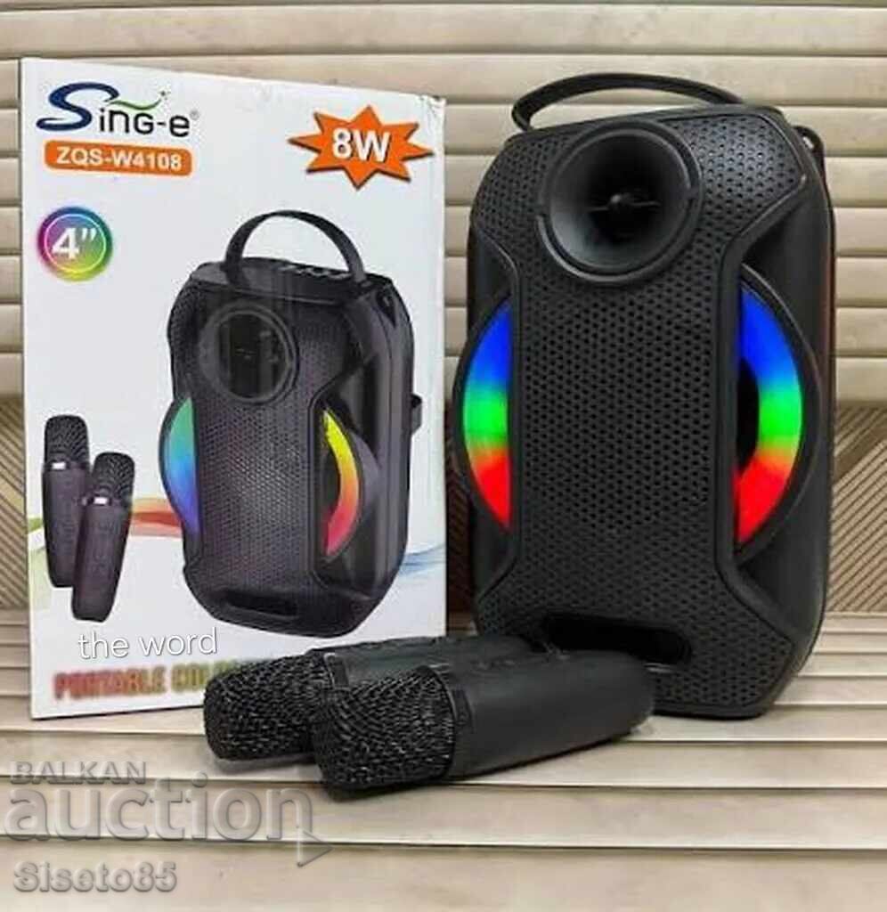 Преносима Bluetooth караоке колона ZQS-W4110