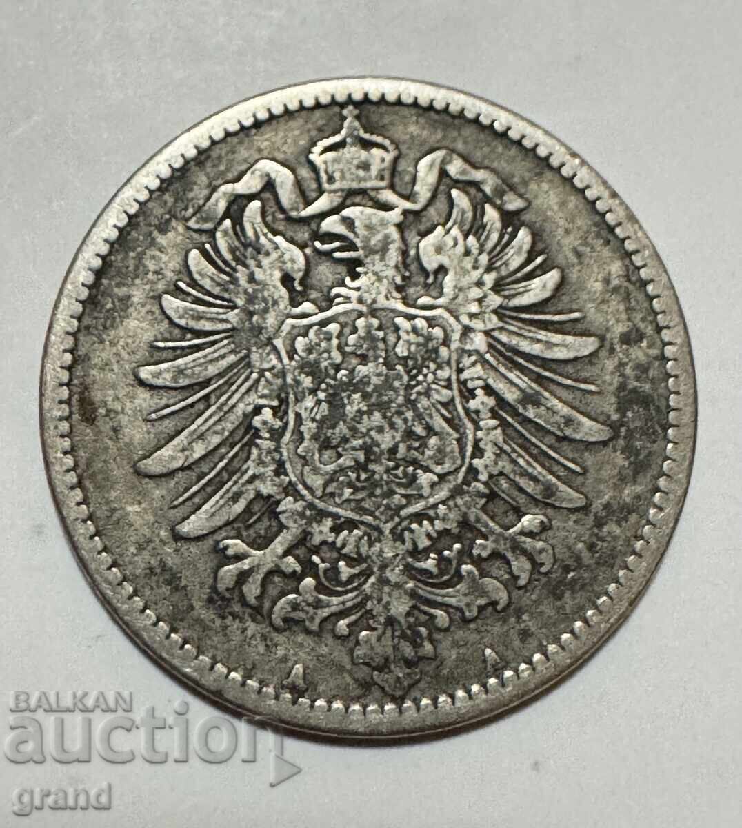 1 марка 1876, Германия сребро с цена € 12.00 | 23.47 лв.