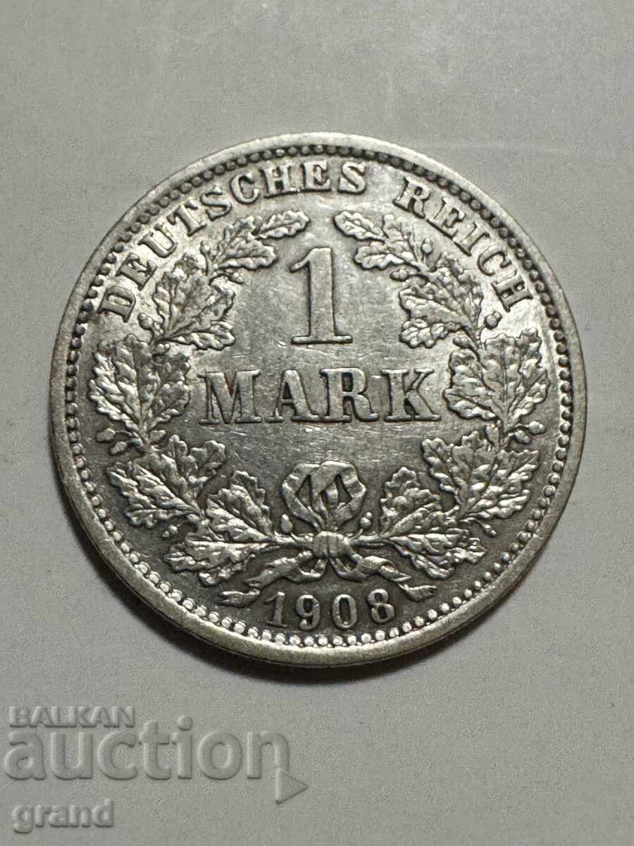 1 marcă 1908, Germania argint