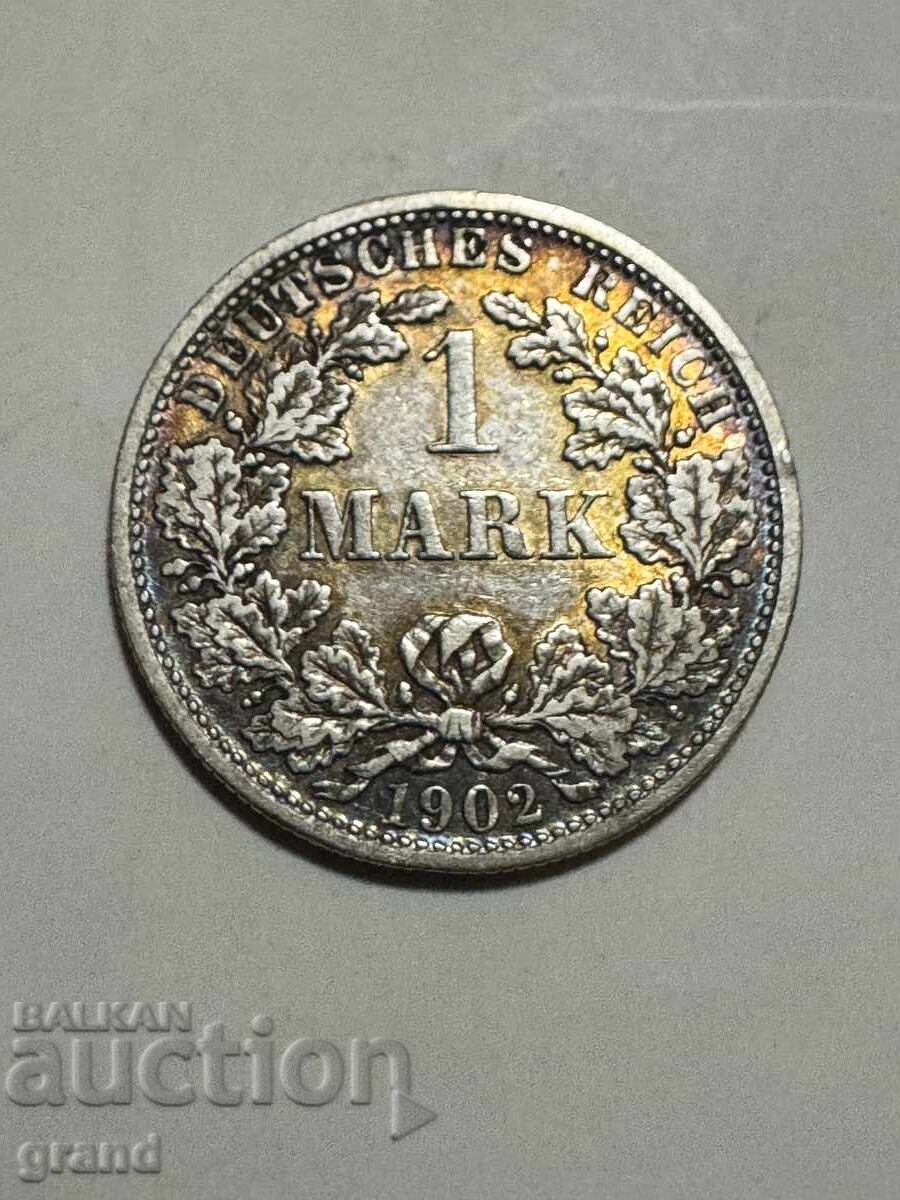1 marcă 1902, Germania argint