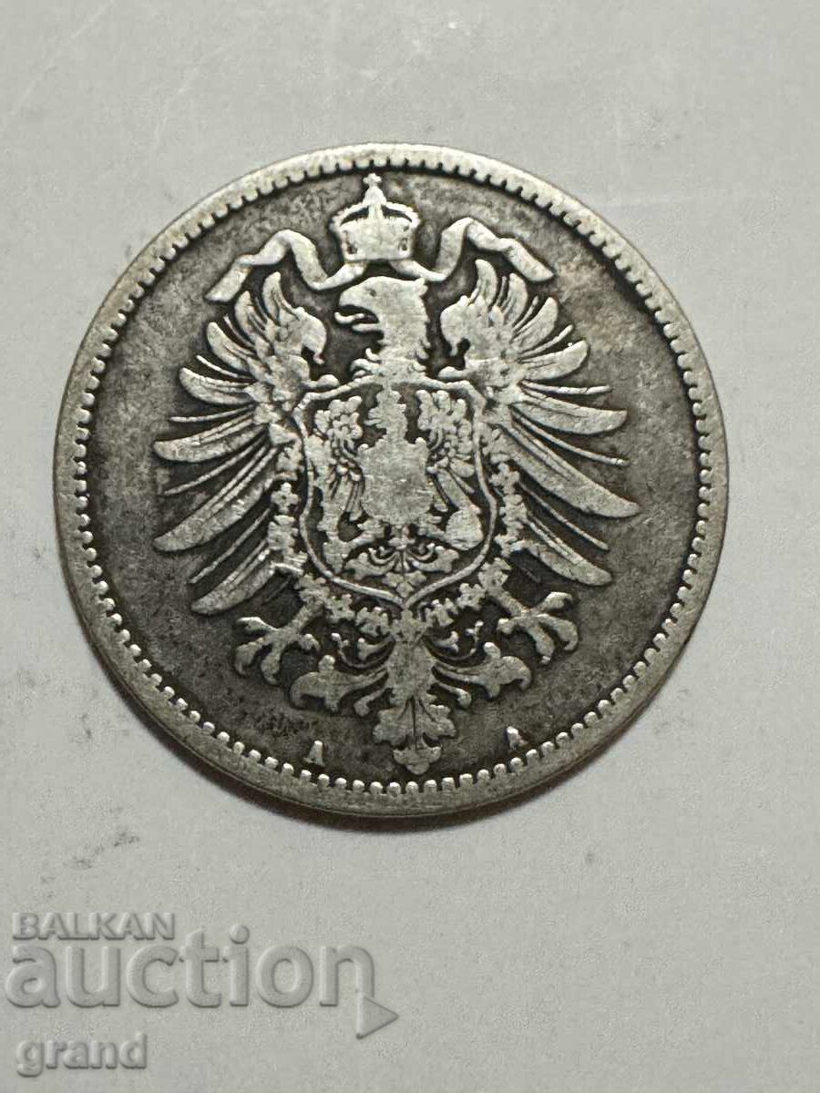 1 марка 1875, Германия сребро с цена € 12.00 | 23.47 лв.