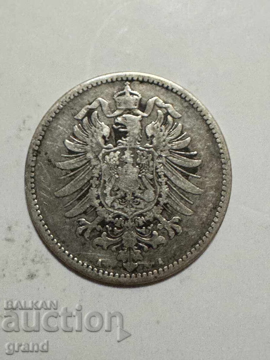 1 μάρκο 1881, Γερμανία ασήμι με τιμή € 12.00 | 23.47 BGN 1 μάρκο 1881, Γερμανία ασήμι με τιμή € 12.00 | 23.47 BGN