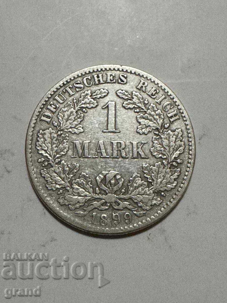 1 marcă 1899, Germania argint 1 marcă 1899, Germania argint