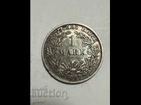 1 марка 1907, Германия сребро