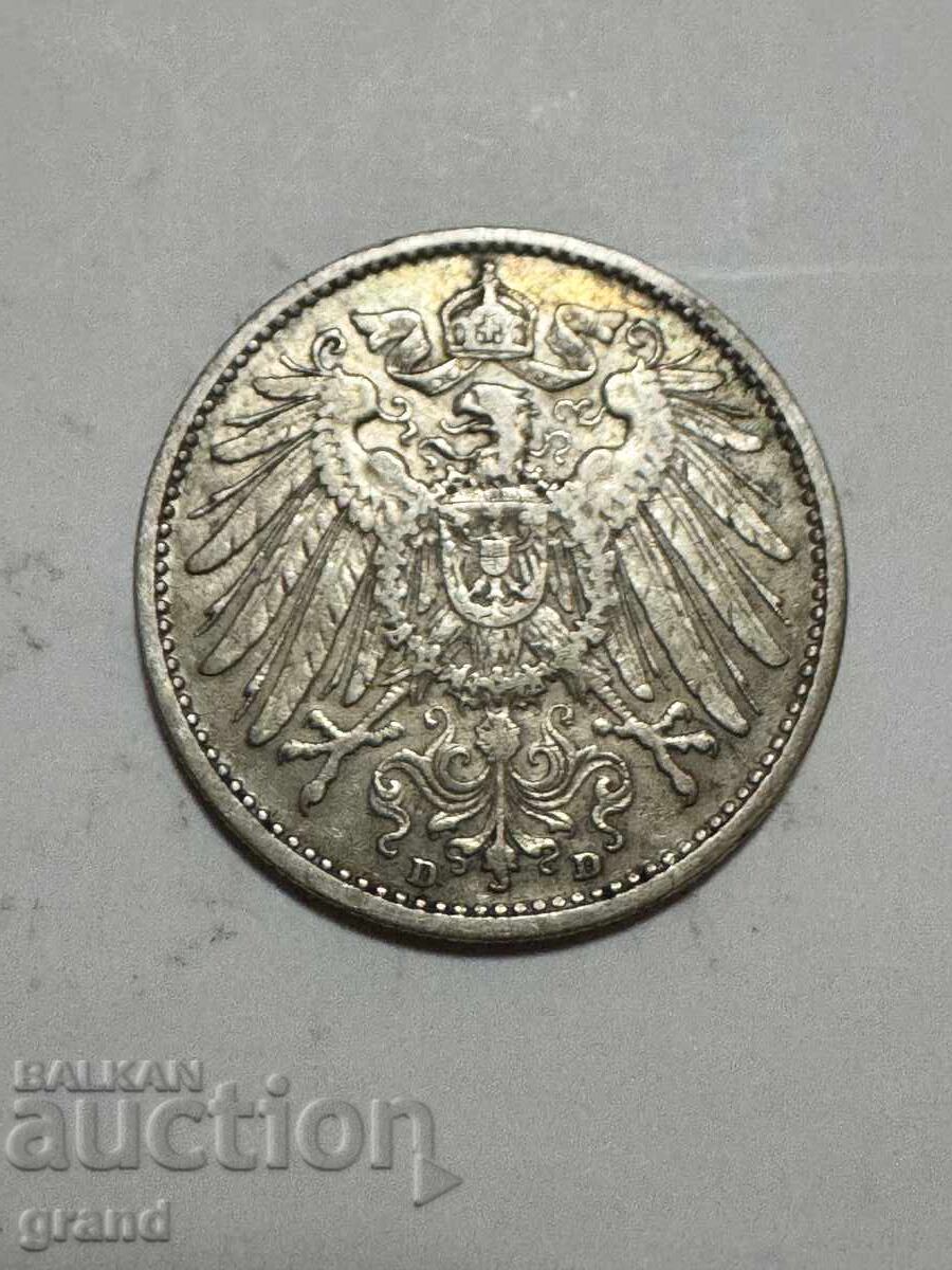 1 marcă 1902, Germania argint cu preț € 12.00 | 23.47 BGN
