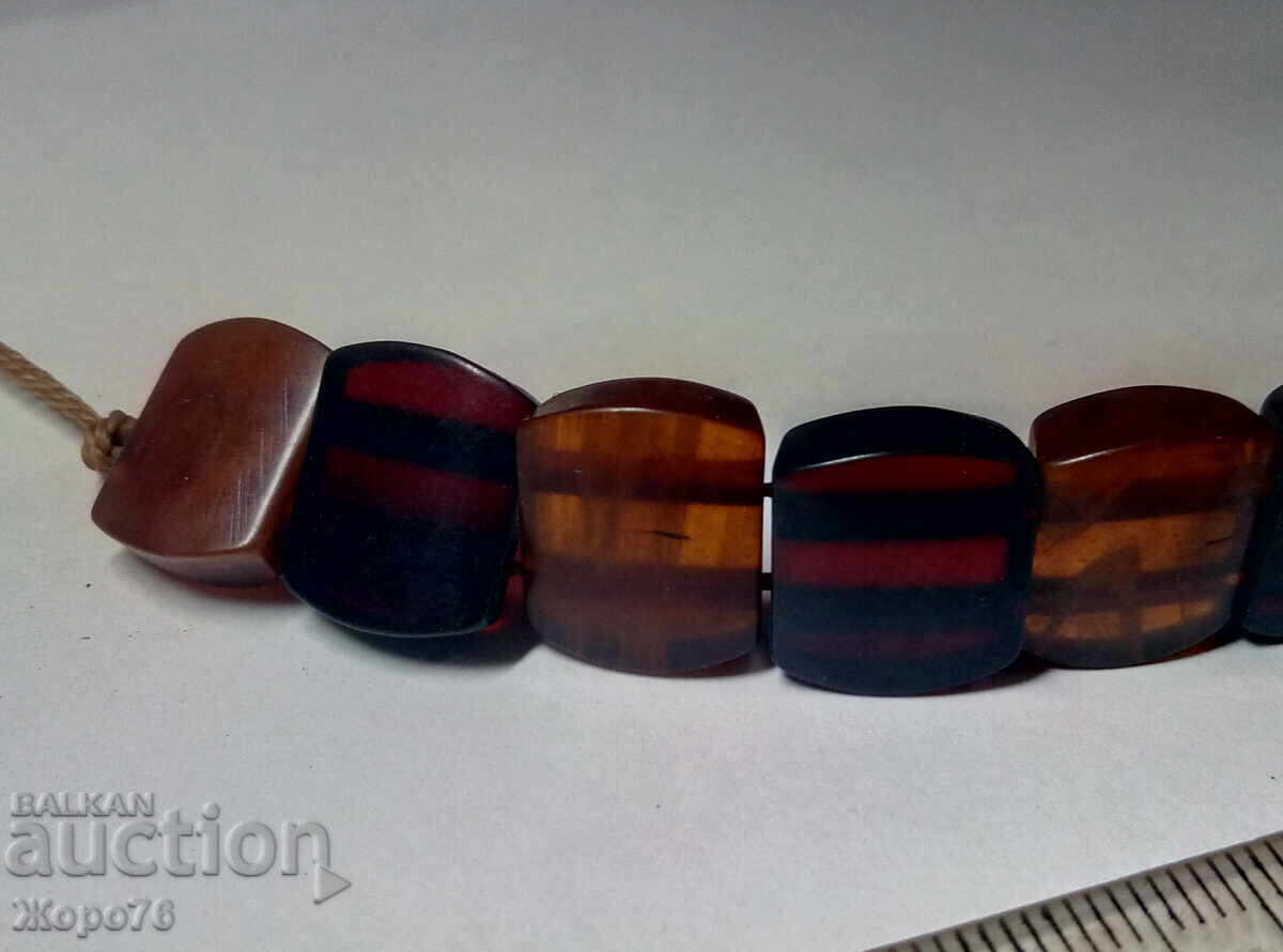 Auction  Old BRACELET 100% Natural RED AMBER and COGNAC with DAMAR