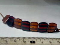 Old BRACELET 100% Natural RED AMBER and COGNAC with DAMAR