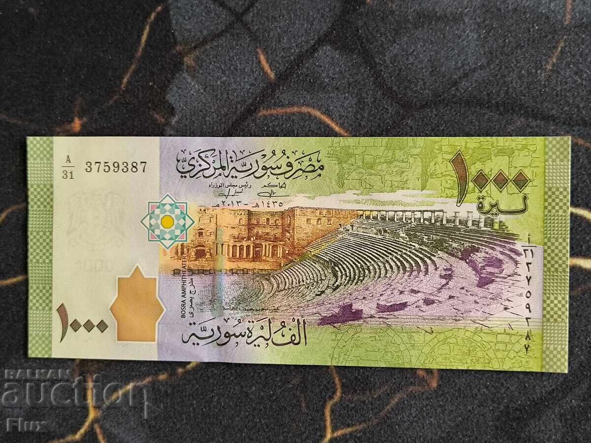 Bancnota - Siria - 1000 de lire sterline UNC 2013