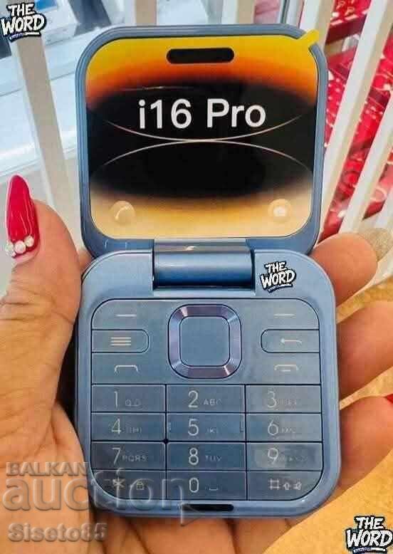 Доставка на Сгъваем мобилен телефон i16 Pro – 2 SIM