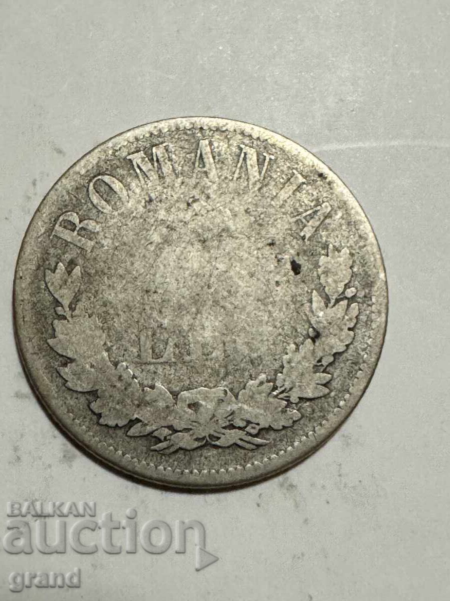 1 leu 1874, Romania silver with price € 11.00 | 21.51 BGN
