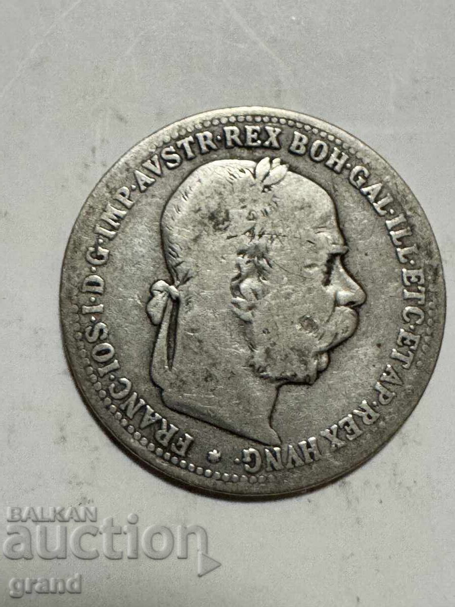 1 корона 1894, Австрия сребро