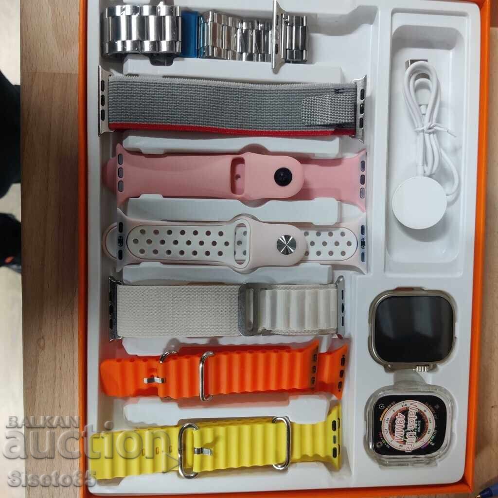 Доставка на Смарт часовник 2023 New smart watch S100 ultra 7 in 1 strap