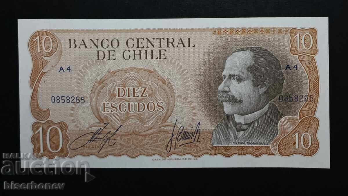 Chile, Chile, 10 Escudos 1967, 10 escudos, UNC