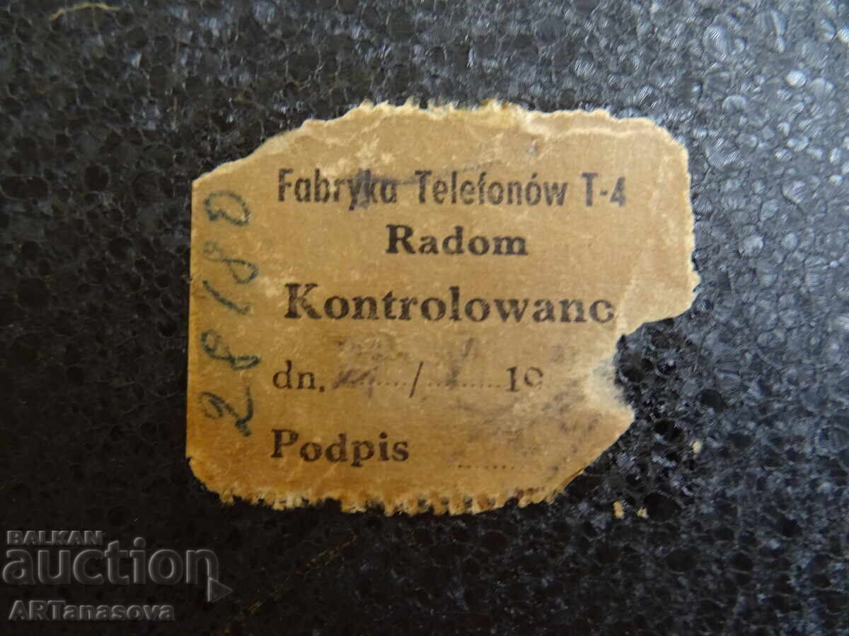 Telefon vechi din bachelită cu disc, 1948 - 7