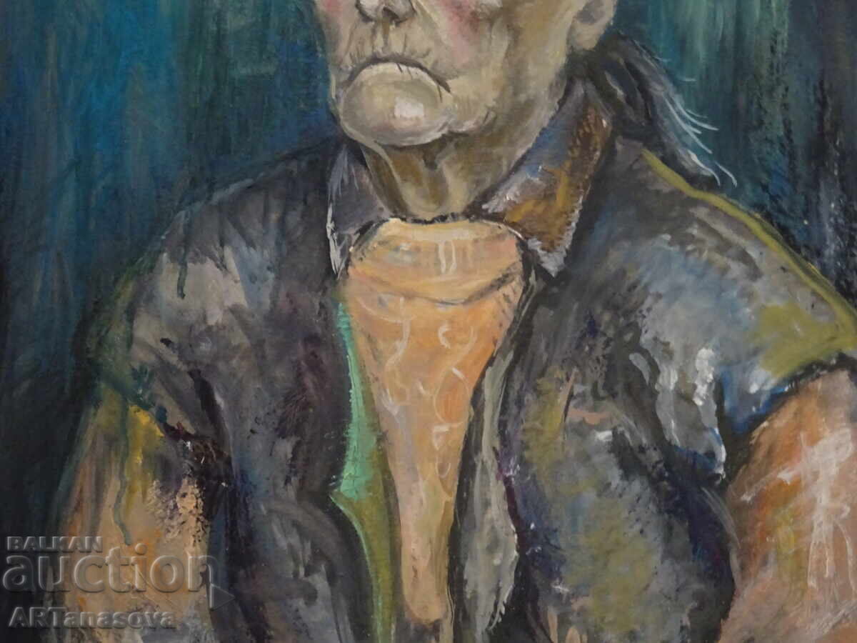 Auction MARIJA JOVANOVIC painting Portrait oil #2 Auction MARIJA JOVANOVIC painting Portrait oil #2