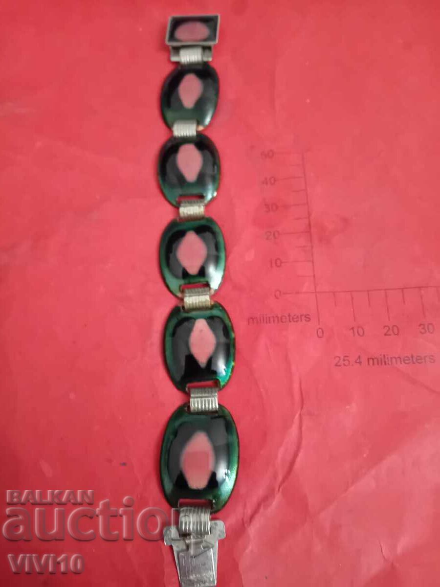 Antique enameled bracelet