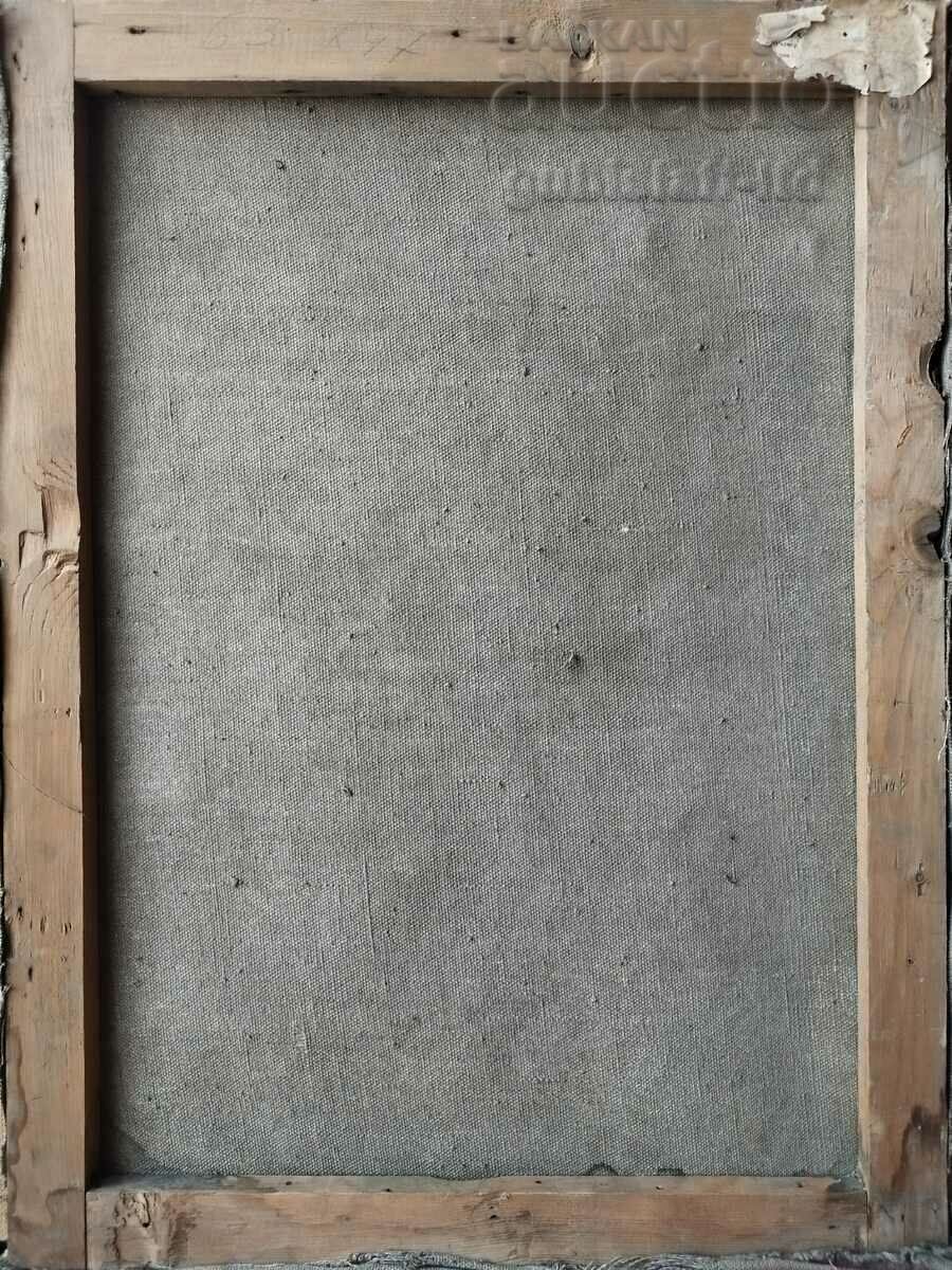 Картина, бригадири, орден, худ. Д. Македонски (1914-1993) с цена € 300.00 | 586.75 лв.