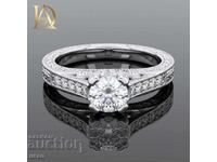 Inel Vintage din Aur cu Diamante Naturale de 0.78ct