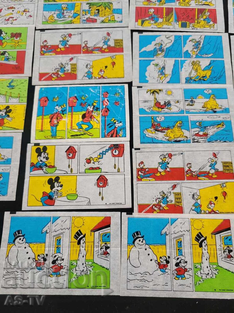 Lot of bubble gum stickers - 5