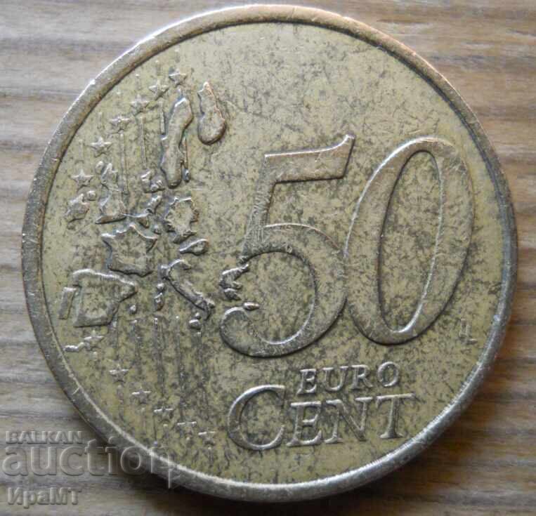 50 евроцента 2001 г. Франция