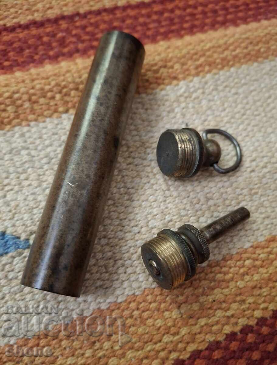 Pulberărie, cutie de praf de pușcă, pistol, pușcă, șisanea, armă cu fitil, armă cu cremene cu preț € 80.00 | 156.47 BGN