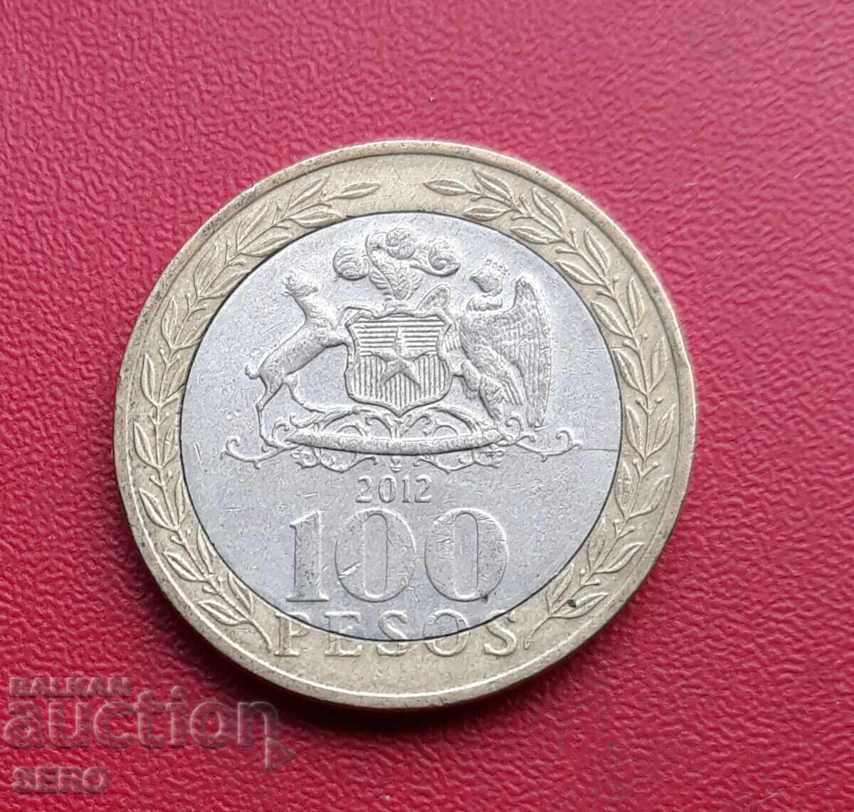 Chile-100 pesos 2012