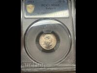 50 Stotinki 1913 MS 65