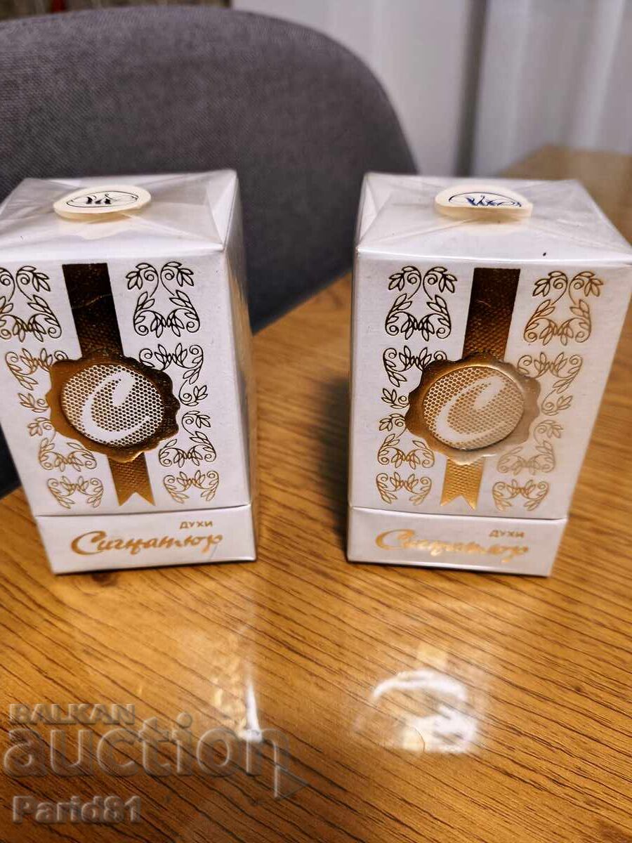 Licitație Lot de 2 buc. Parfumuri retro noi, sigilate "Signature"