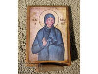 Old antique icon Saint Elizabeth mother of John the Forerunner