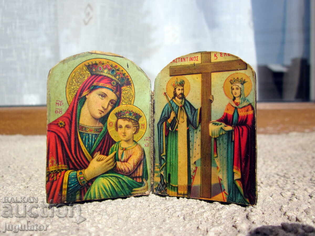 Small Bulgarian home triptych Bulgarian home icon Small Bulgarian home triptych Bulgarian home icon