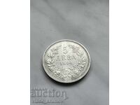 5 Leva 1894 Argint stare excelentă
