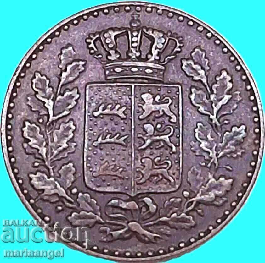 1/2 кройцер 1870 Вюртемберг Германия Карл - 6